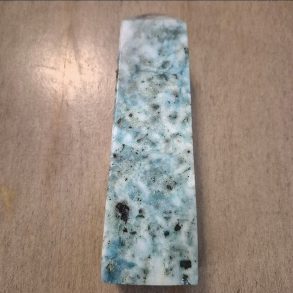 Natural Chrysocolla Blue Green Crystal Point Obelisk Tower #6 - Picture 8 of 11